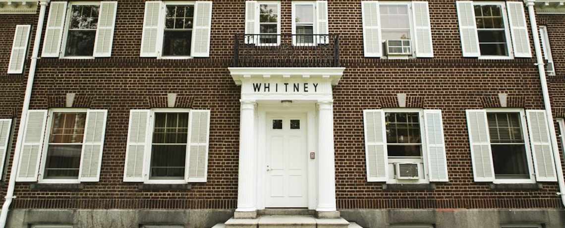 white door on whitney building